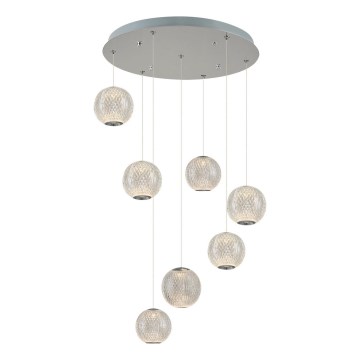 LED-riippuvalaisin CREMONA 7xLED/5W/230V 3000K matta kromi