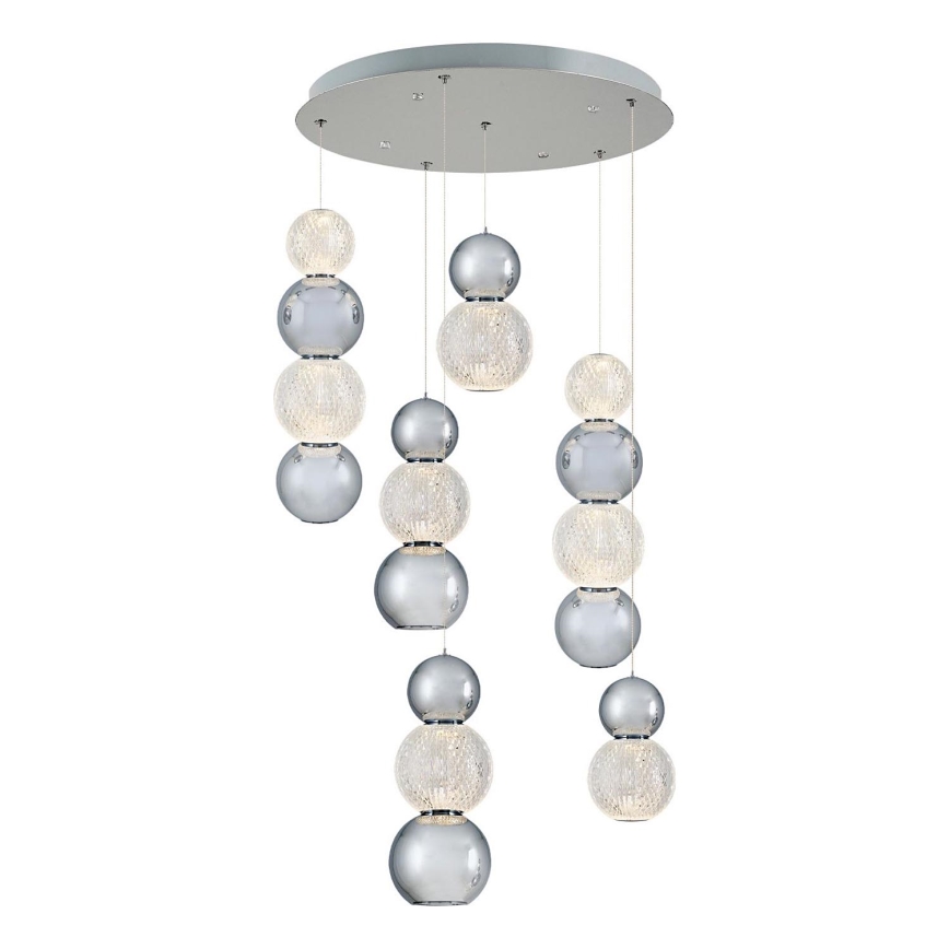 LED Riippuvalaisin CREMONA LED/34W/230V 3000K mattakromi