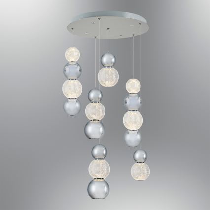 LED Riippuvalaisin CREMONA LED/34W/230V 3000K mattakromi