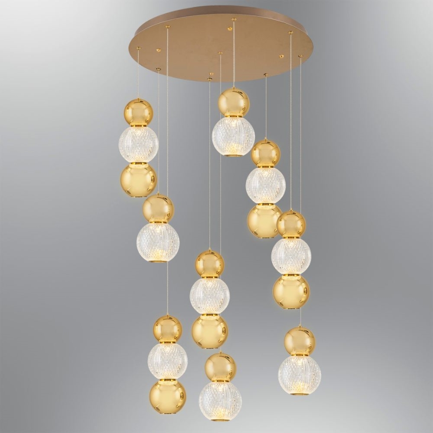 LED Riippuvalaisin CREMONA LED/51W/230V 3000K kulta