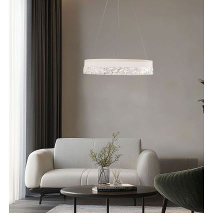 LED Riippuvalaisin FROZI LED/32W/230V, halkaisija 50 cm, valkoinen