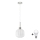 LED-riippuvalaisin HARMA 1xE27/60W/230V Ø 20 cm mattakromi/valkoinen