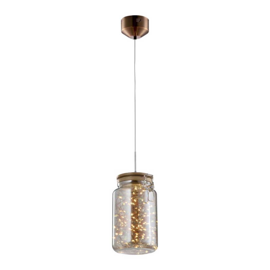 LED Riippuvalaisin JAR LED/5W/230V kupari/puu