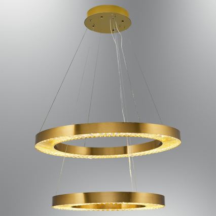LED Riippuvalaisin JESI LED/140W/230V 3000K 100 cm pronssi