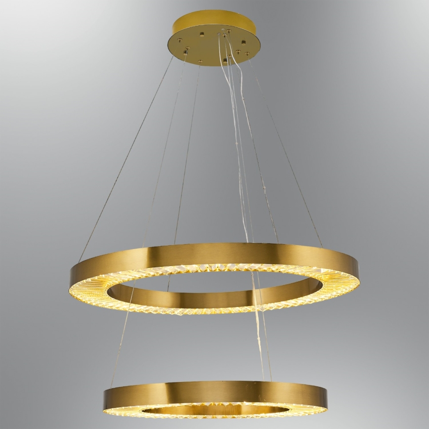 LED Riippuvalaisin JESI LED/140W/230V 3000K 100 cm pronssi