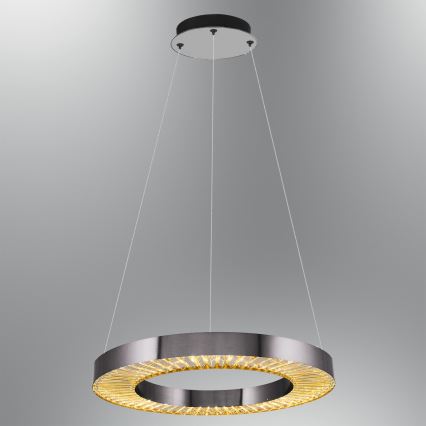 LED-riippuvalaisin JESI LED/35W/230V 3000K halkaisija 60 cm hopea