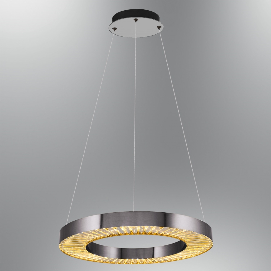 LED-riippuvalaisin JESI LED/35W/230V 3000K halkaisija 60 cm hopea
