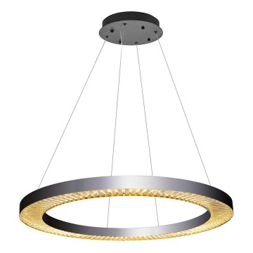 LED Riippuvalaisin JESI LED/90W/230V 3000K 100 cm hopea