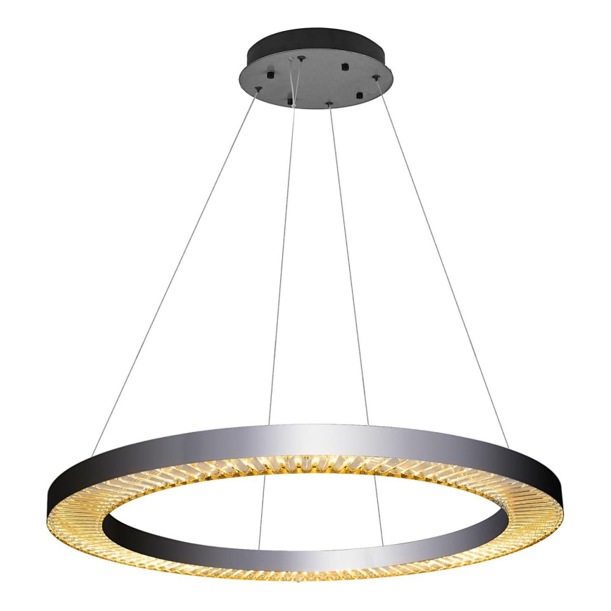 LED Riippuvalaisin JESI LED/90W/230V 3000K 100 cm hopea