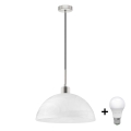 LED-riippuvalaisin johdolla 1xE27/60W/230V valkoinen
