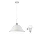 LED-riippuvalaisin johdolla 1xE27/60W/230V valkoinen
