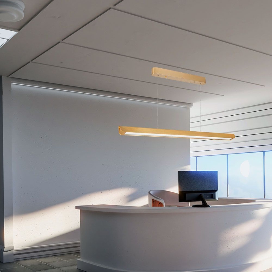 LED-riippuvalaisin kaapelilla LED/36W/230V 3000/4000/6400K kulta