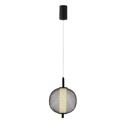 LED-riippuvalaisin kaapelilla PUMA LED/10W/230V halkaisija 20 cm musta