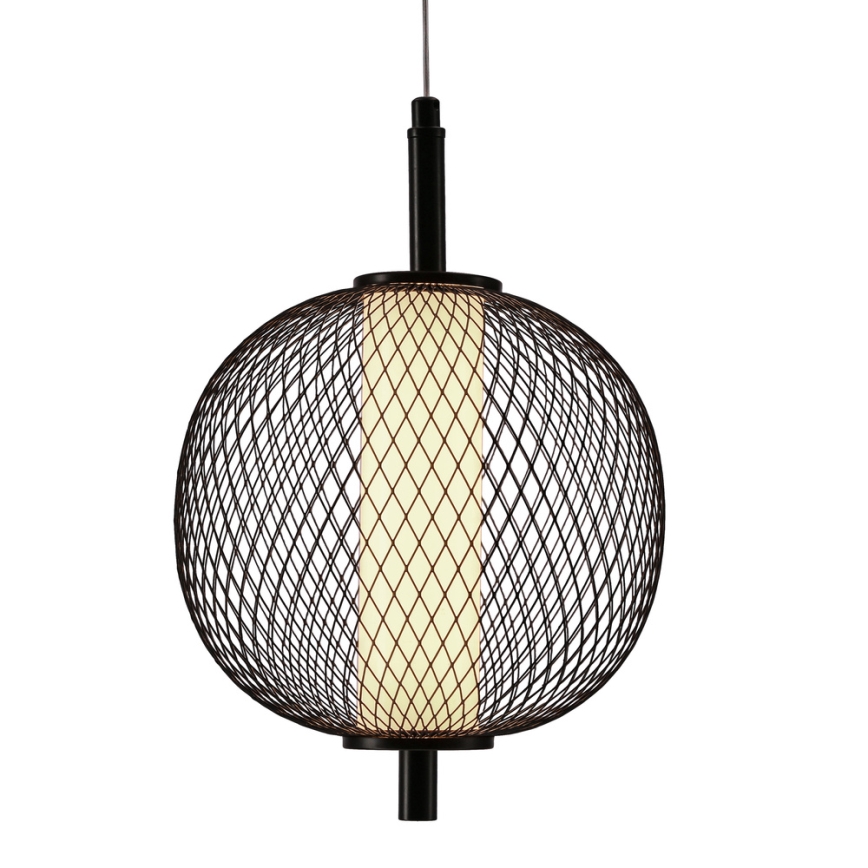 LED-riippuvalaisin kaapelilla PUMA LED/10W/230V halkaisija 20 cm musta