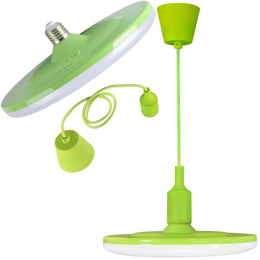LED-riippuvalaisin KIKI 1xE27/15W/230V vihreä
