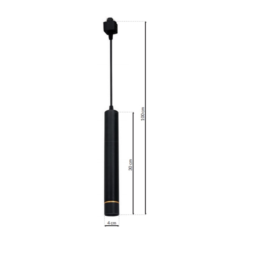 LED-riippuvalaisin kiskoille TRACK PENDANT LED/3W/230V musta