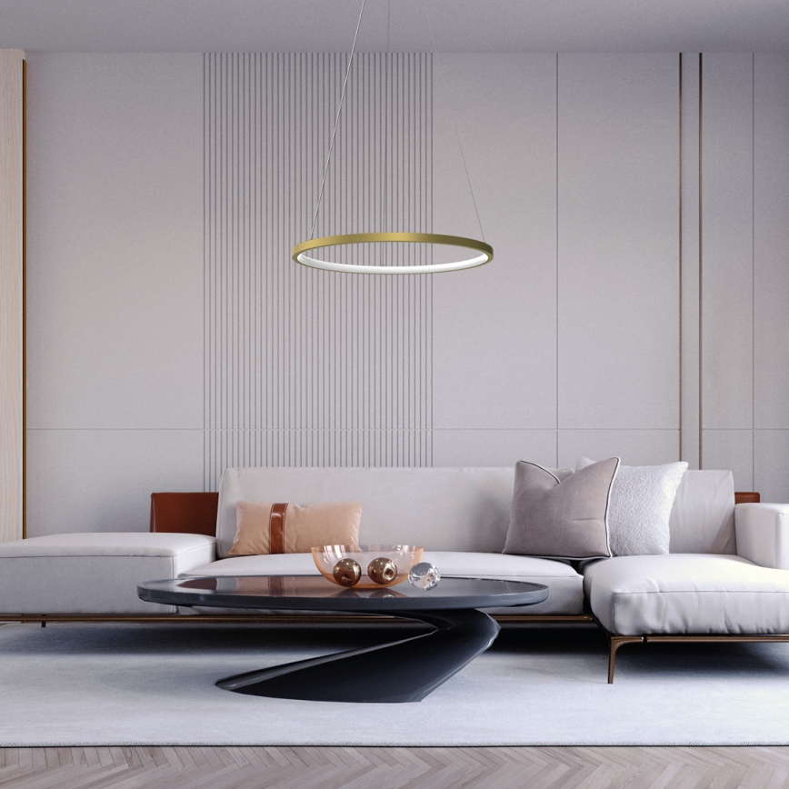 LED-riippuvalaisin ROTONDA LED/27W/230V kulta