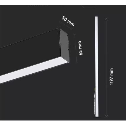 LED-riippuvalaisin SAMSUNG CHIP LED/40W/230V 3000K/4000K/6400K