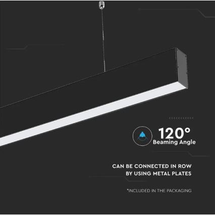LED-riippuvalaisin kaapelilla SAMSUNG CHIP LED/40W/230V 4000K musta