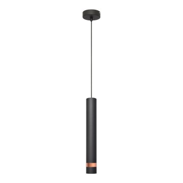 LED riippuvalaisin TUBA 1xGU10/4,8W/230V musta/kupari