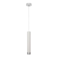 LED-riippuvalaisin TUBA 1xGU10/4,8W/230V valkoinen/kiiltävä kromi