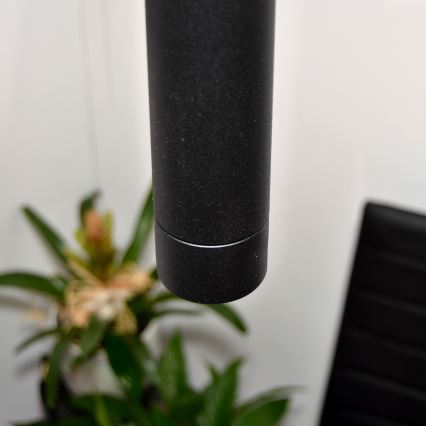 LED Riippuvalaisin TUBA 3xGU10/4,8W/230V musta