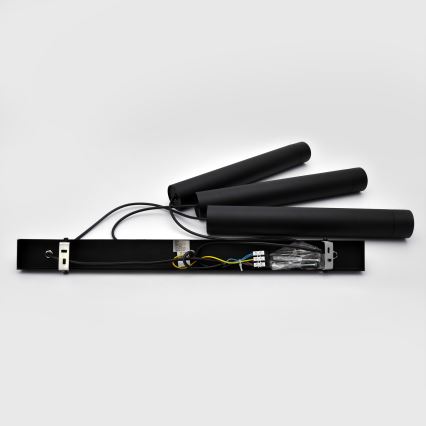 LED Riippuvalaisin TUBA 3xGU10/4,8W/230V musta
