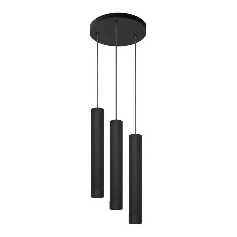 LED Riippuvalaisin TUBA 3xGU10/4,8W/230V musta