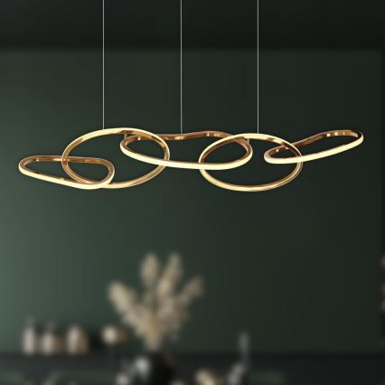 LED-riippuvalaisin vaijerilla ANNELI LED/45W/230V 125 cm kullanvärinen