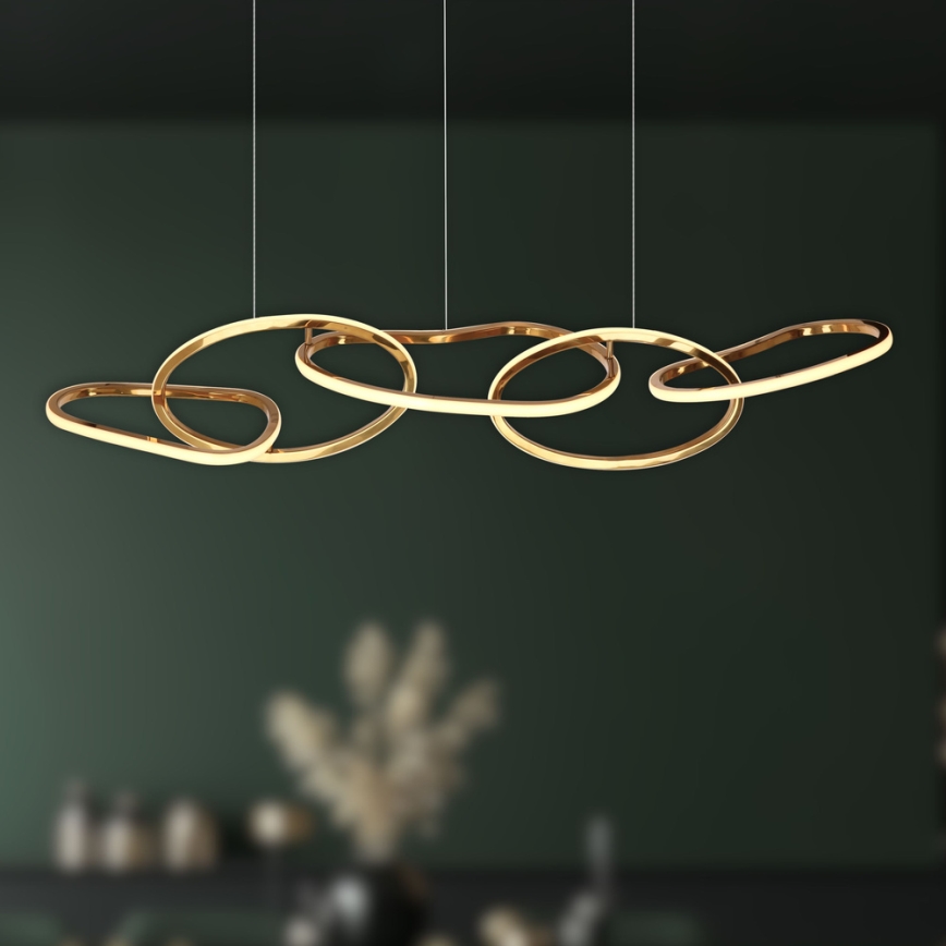 LED-riippuvalaisin vaijerilla ANNELI LED/45W/230V 125 cm kullanvärinen