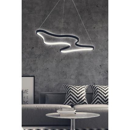 LED-riippuvalaisin vaijerilla ARTISAN LED/36W/230V 6500K musta