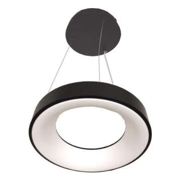 LED-riippuvalaisin vaijerilla DRAX LED/32W/230V 4000K Ø 38 cm musta