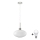 LED-riippuvalaisin vaijerilla HARMA 1xE27/60W/230V Ø 30 cm mattakromi/valkoinen