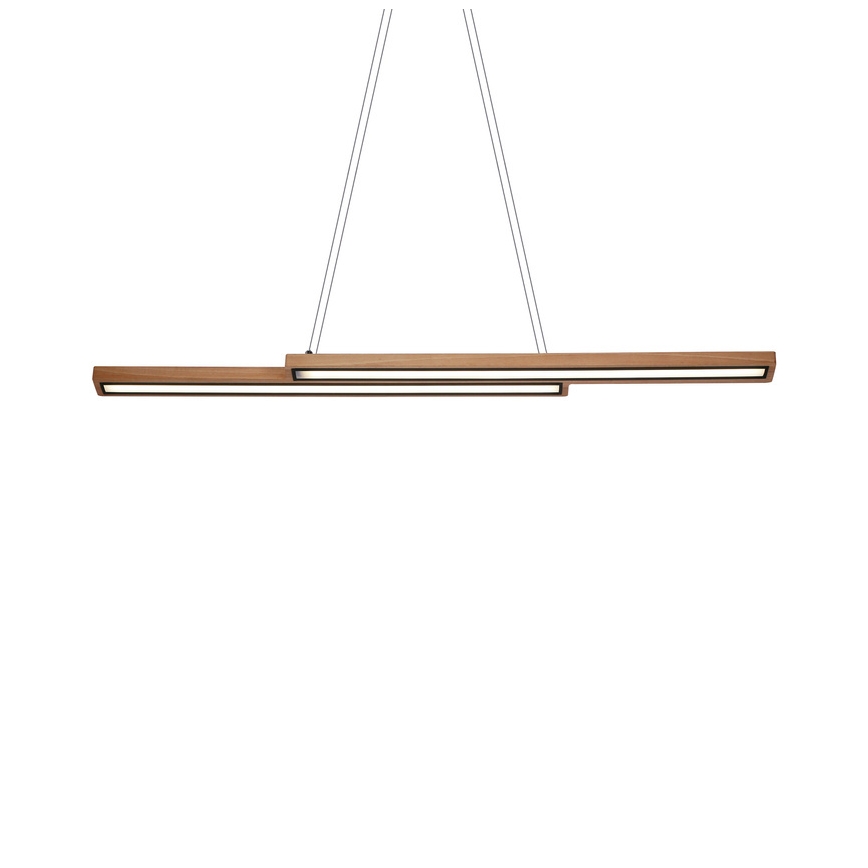 LED-riippuvalaisin vaijerilla SENTO LED/19W/230V, puinen