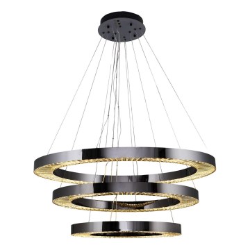 LED Riippuvalo JESI LED/99W/230V 3000K halkaisija 100 cm hopea