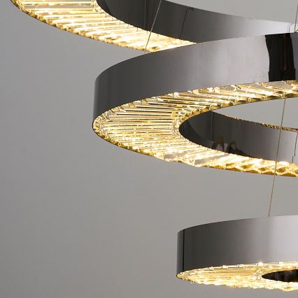 LED Riippuvalo JESI LED/99W/230V 3000K halkaisija 100 cm hopea