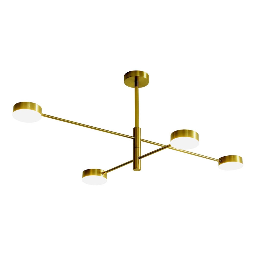 LED-riipuskattokruunu 4xLED/12W/230V 4000K kulta