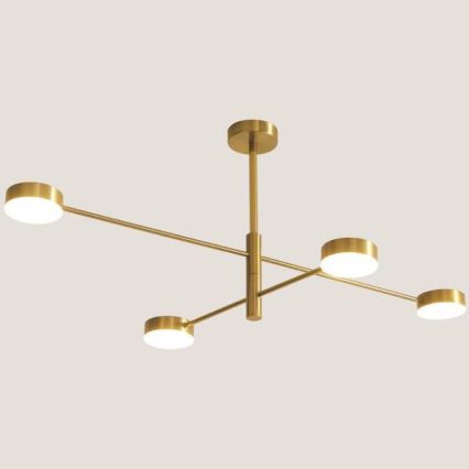 LED-riipuskattokruunu 4xLED/12W/230V 4000K kulta