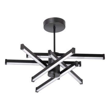 LED-riipuskattokruunu 6xLED/10W/230V 3000-6500K halkaisija 66 cm musta