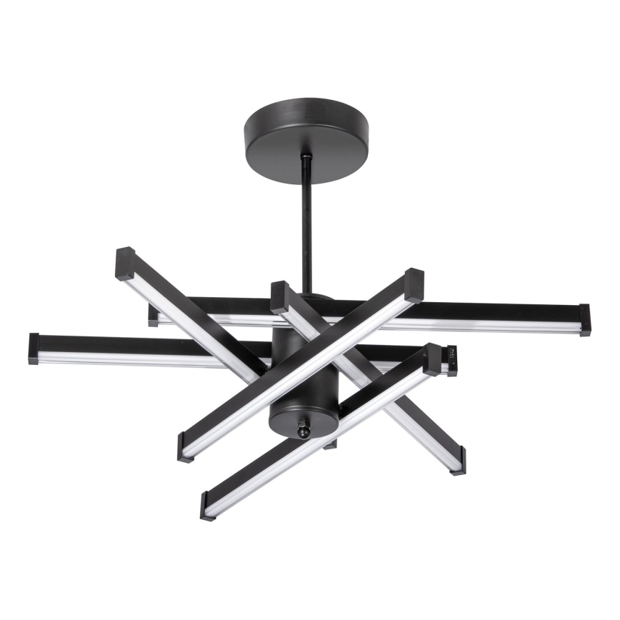 LED-riipuskattokruunu 6xLED/10W/230V 3000-6500K halkaisija 66 cm musta