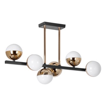 LED-riipuskattokruunu 6xLED/7W/230V kulta/musta