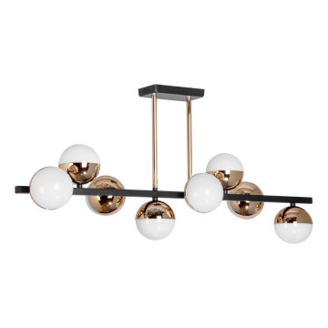 LED-riipuskattokruunu 8xLED/7W/230V kulta/musta