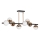 LED-riipuskattokruunu 8xLED/7W/230V kulta/musta