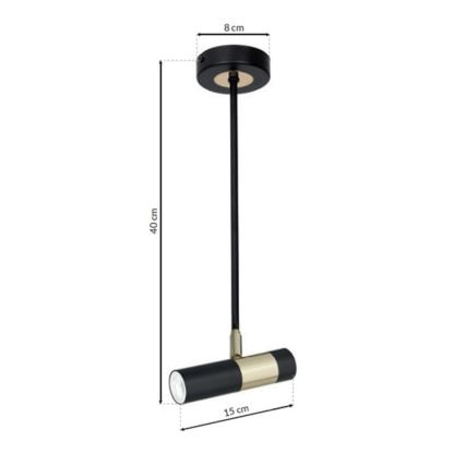 LED-riipuskattokruunu DALLAS 1xGU10/3W/230V