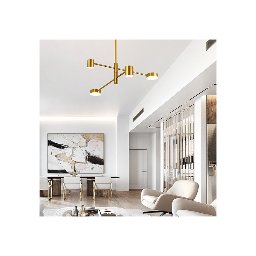 LED-riipuskattokruunu LED/24W/230V 3000K kulta