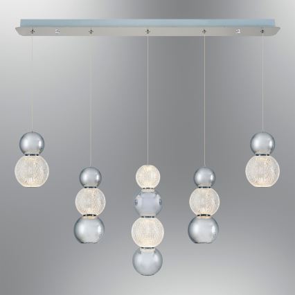 LED Ripustettava valaisin CREMONA LED/27W/230V 3000K mattakromi
