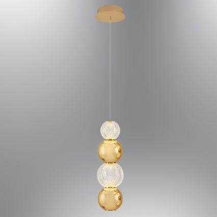 LED-Ripustettava valaisin CREMONA LED/7W/230V 3000K kultainen