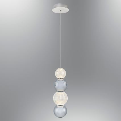 LED Ripustettava valaisin CREMONA LED/7W/230V 3000K matta kromi