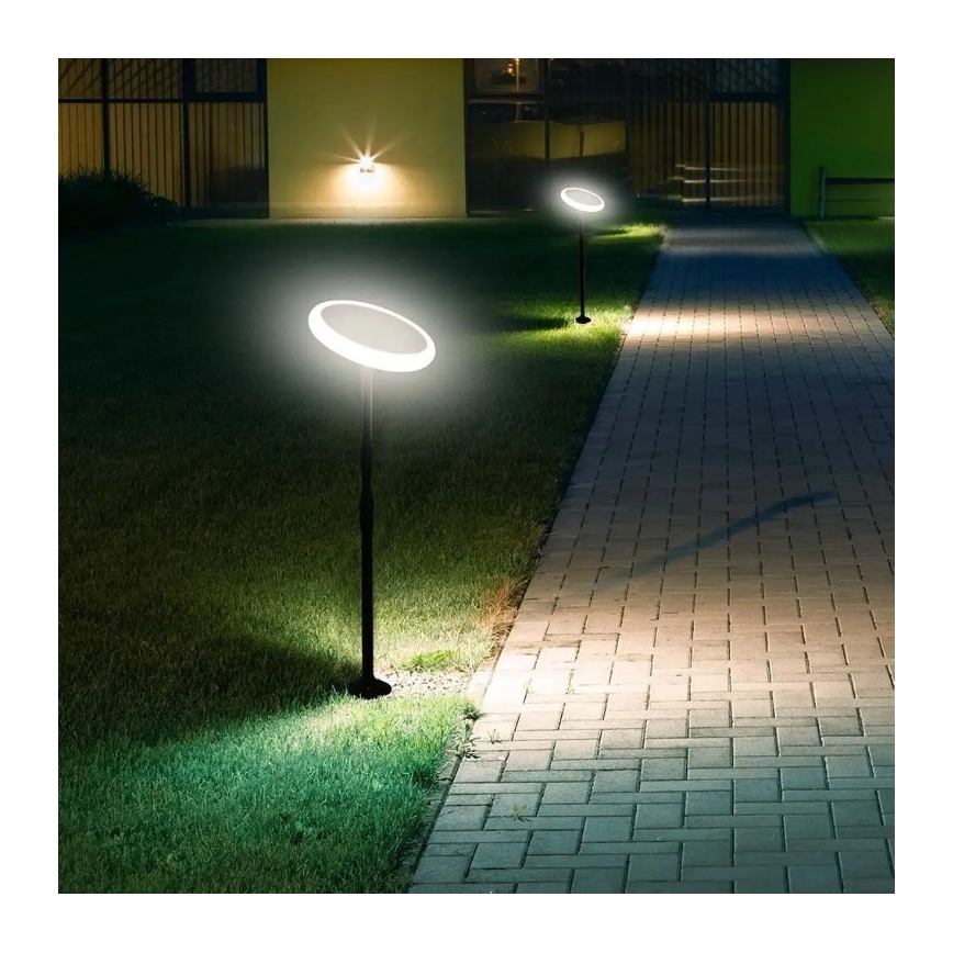 LED Säädettävä aurinkokenno lamppu GARDEN LED/8W/5V 60-129 cm 4000K IP65