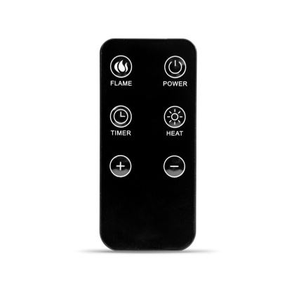 LED-sähkötakka lämmityksellä LED/2000W/230V + kaukosäädin